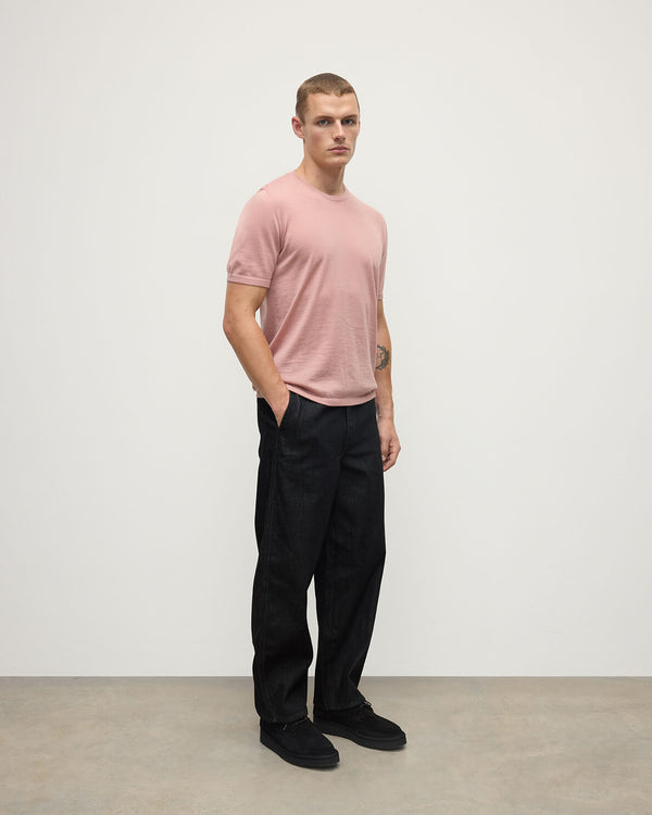 Johnstons Of Elgin Pink Superfine Cashmere T-Shirt