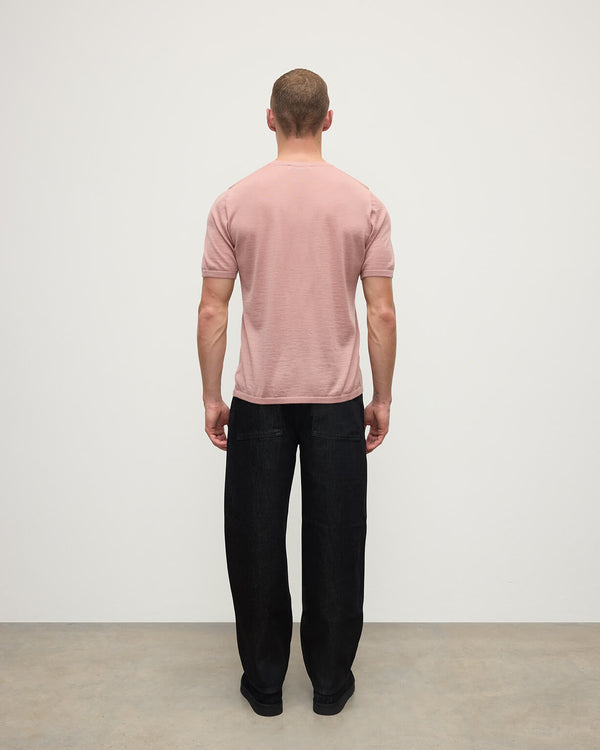 Johnstons Of Elgin Pink Superfine Cashmere T-Shirt