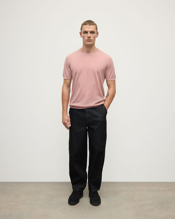 johnstons of elgin Pink Superfine Cashmere T-Shirt