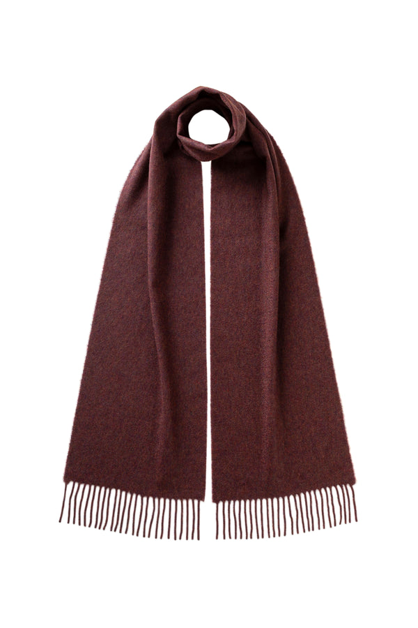 johnstons of elgin Purple Cashmere Scarf