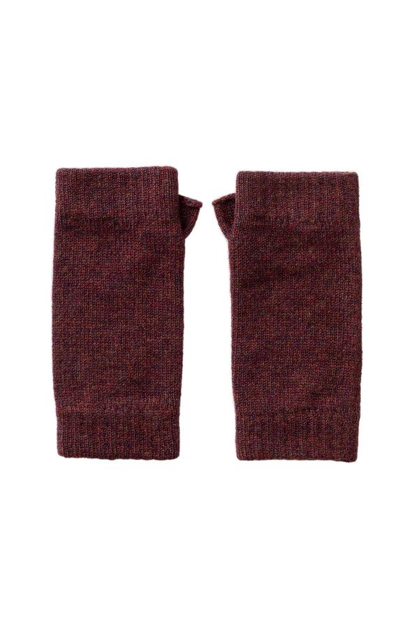 johnstons of elgin Purple Cashmere Wrist Warmers