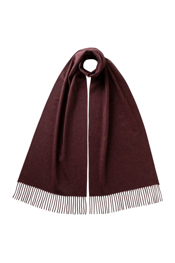 johnstons of elgin Purple Wide Cashmere Scarf