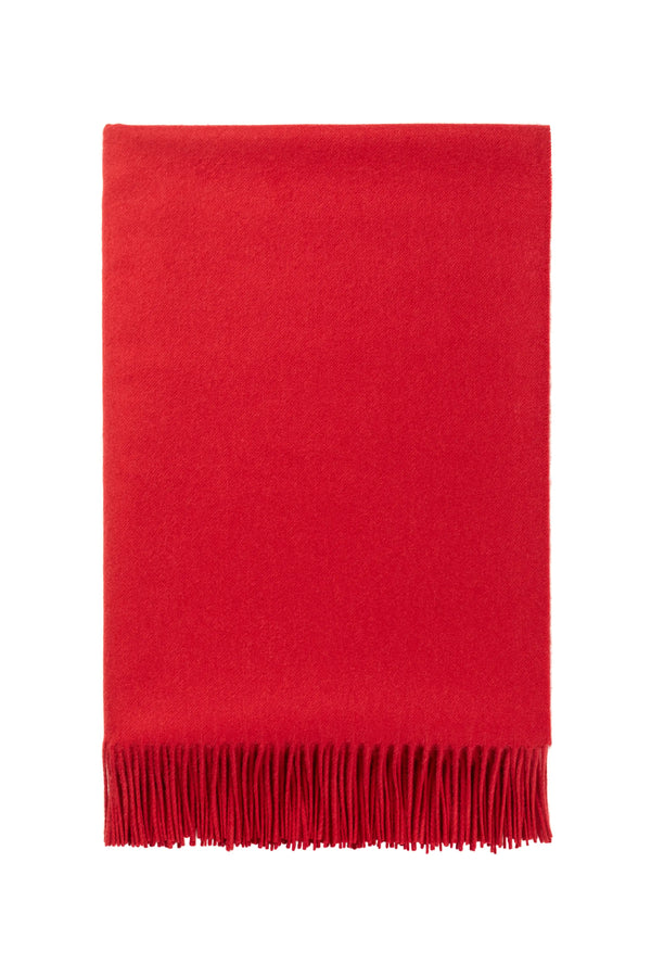 Johnstons Of Elgin Red Cashmere Throw