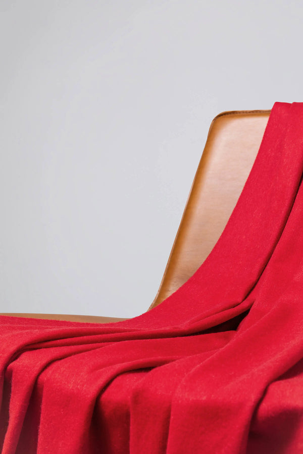 Johnstons Of Elgin Red Cashmere Throw