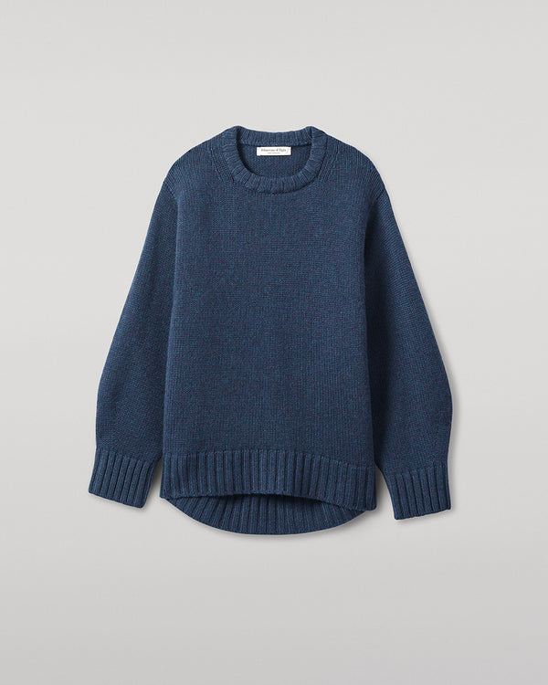 Johnstons Of Elgin Relaxed Navy Cashmere Jumper