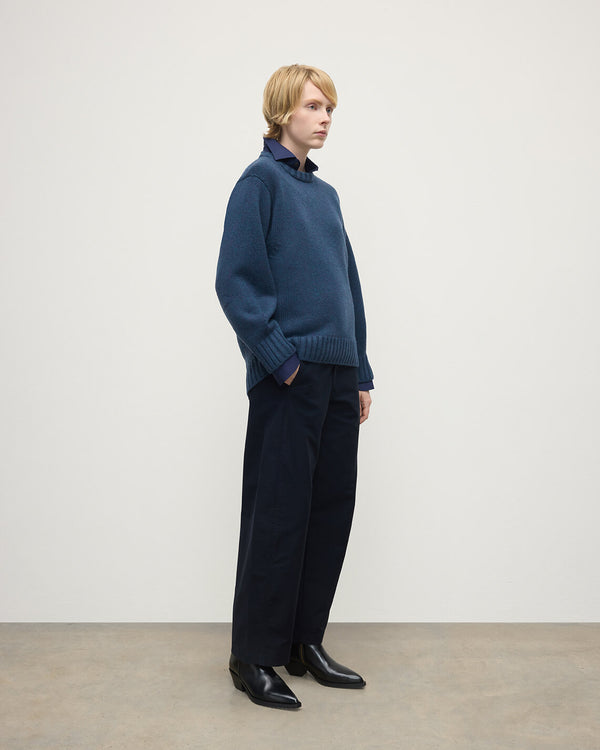 Johnstons Of Elgin Relaxed Navy Cashmere Jumper