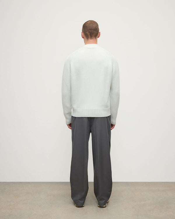 Johnstons Of Elgin Ribbed Cashmere White Cardigan