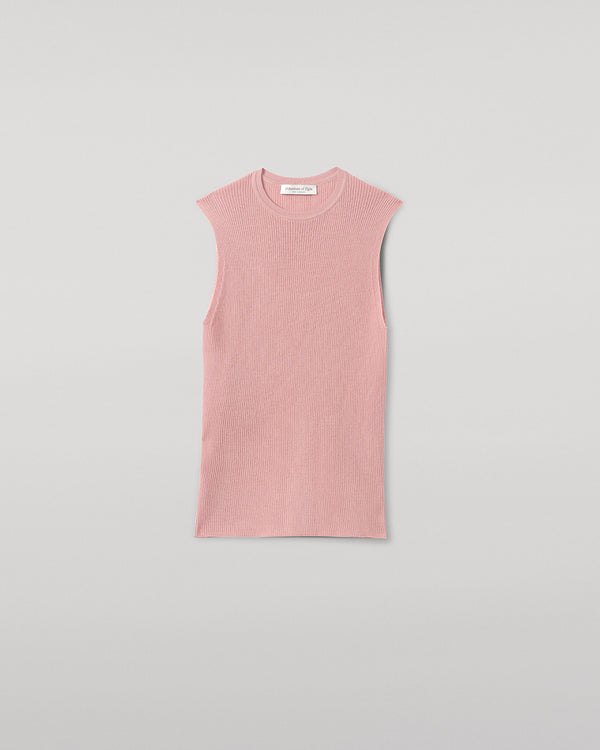 Johnstons Of Elgin Sleeveless Pink Tank Top