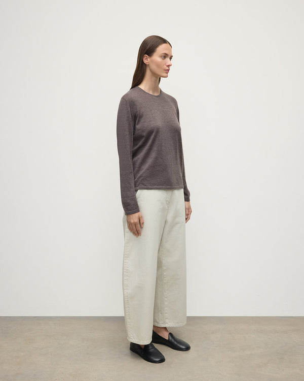 Johnstons Of Elgin Superfine Cashmere Brown Jumper