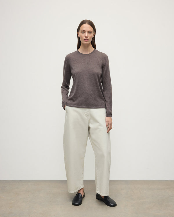 johnstons of elgin Superfine Cashmere Brown Jumper