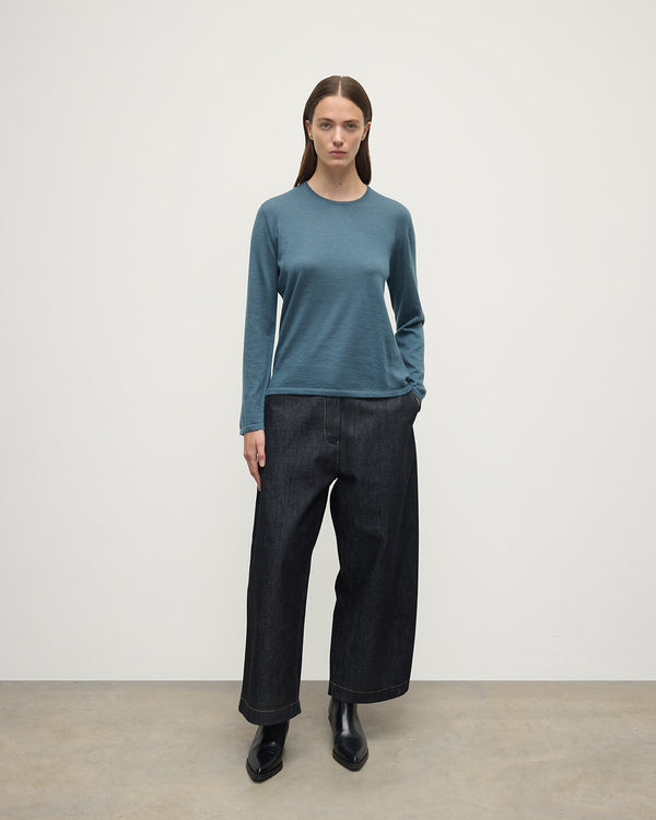 johnstons of elgin Superfine Cashmere Green Jumper