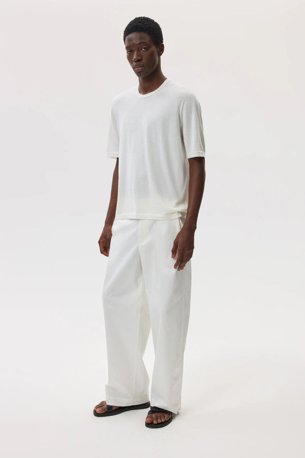 Johnstons Of Elgin Superfine Merino White T-Shirt