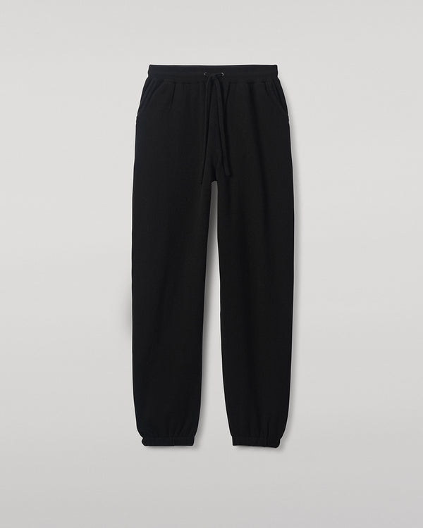 Johnstons Of Elgin Tapered Cashmere Black Joggers