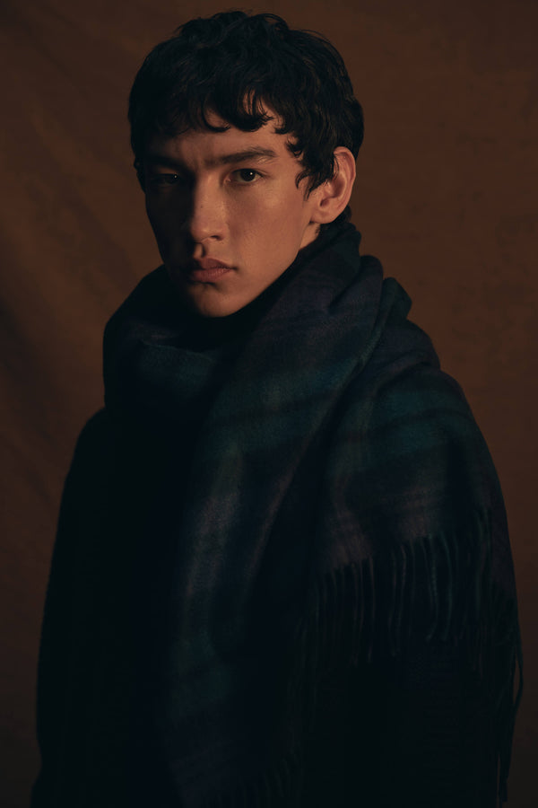 Johnstons Of Elgin Tartan Cashmere Stole