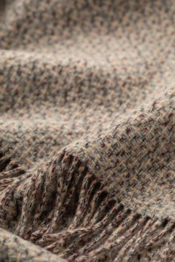 Johnstons Of Elgin Tweed Texture Natural Throw