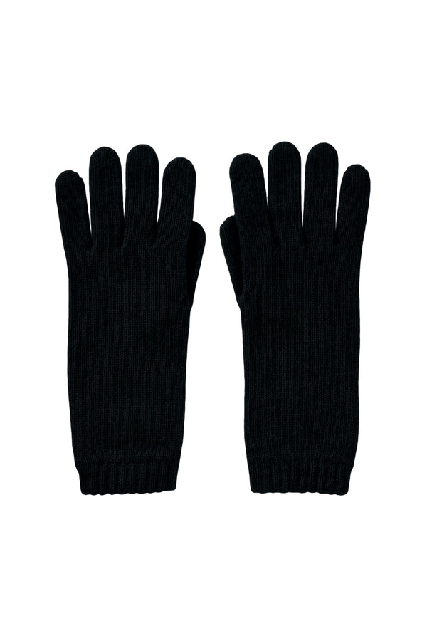 johnstons of elgin Women's Cashmere Black Gloves