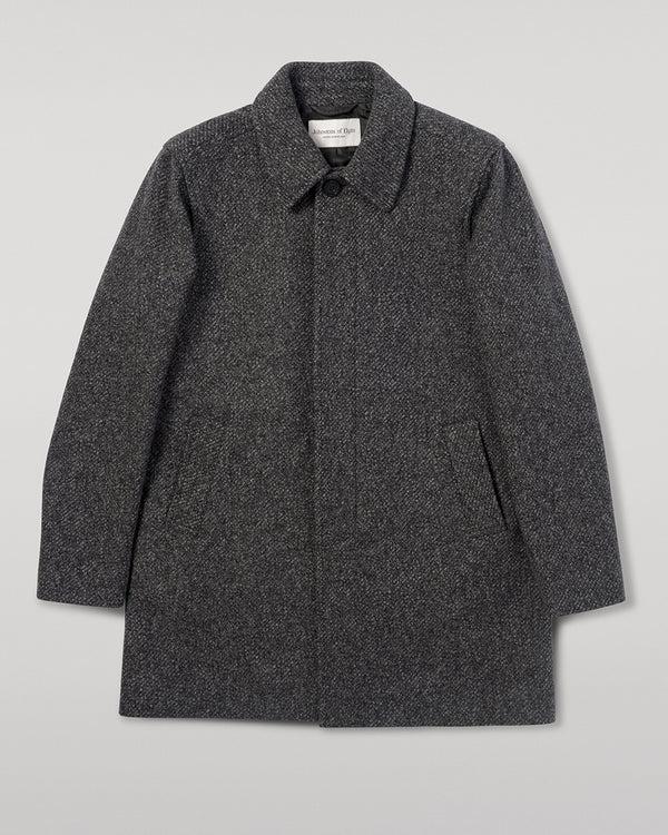 Johnstons Of Elgin Wool Grey Car Coat