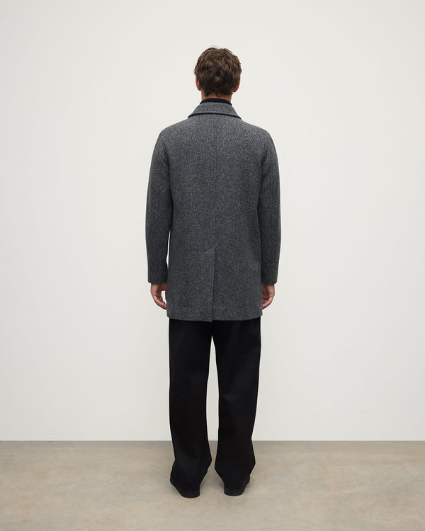 Johnstons Of Elgin Wool Grey Car Coat