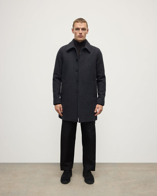 johnstons of elgin Wool Grey Car Coat