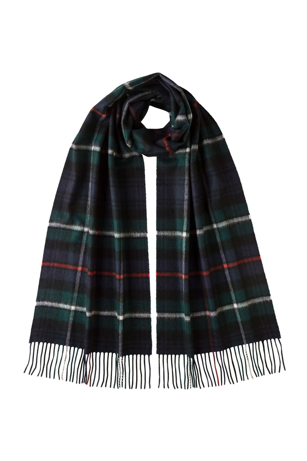 johnstons of elgin MacKenzie Tartan Wide Cashmere Scarf