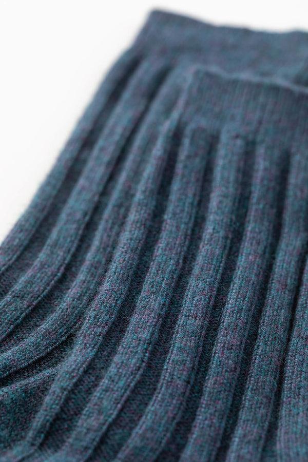 Johnstons Of Elgin Men's Navy Cashmere Lounge Socks