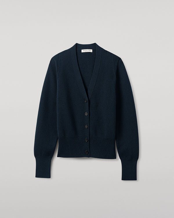 Johnstons Of Elgin Milano Stitch Dark Green Cashmere Cardigan