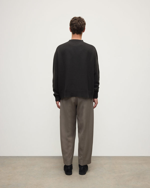 Johnstons Of Elgin Oversized Dark Grey Cashmere Jumper