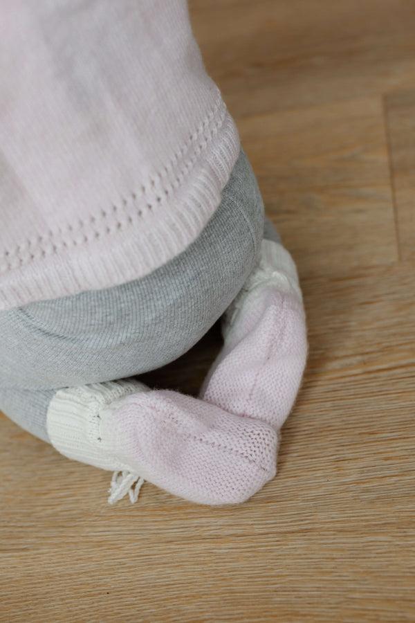 Johnstons Of Elgin Pink Ombre Cashmere Baby Booties