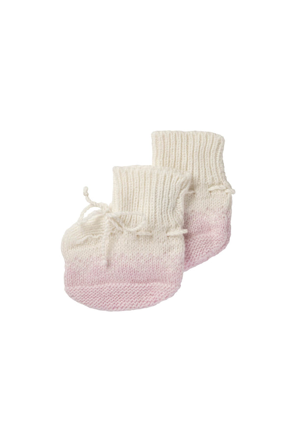 Johnstons Of Elgin Pink Ombre Cashmere Baby Booties