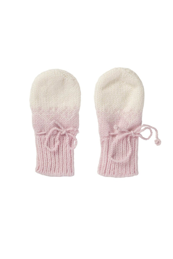 johnstons of elgin Pink Ombre Cashmere Baby Mittens