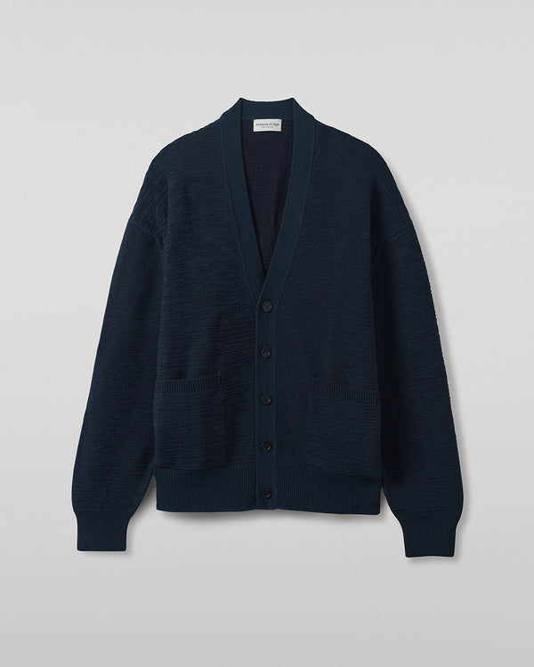 Johnstons Of Elgin Plaited Texture Dark Green Cashmere Cardigan