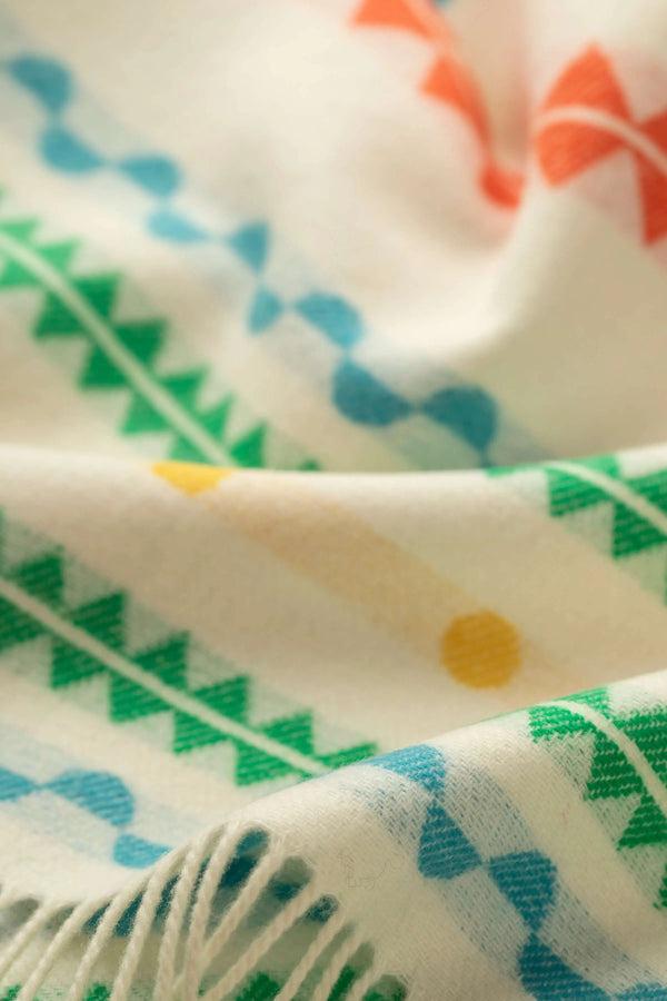 Johnstons Of Elgin Purled Fringe Children's Bright Blanket