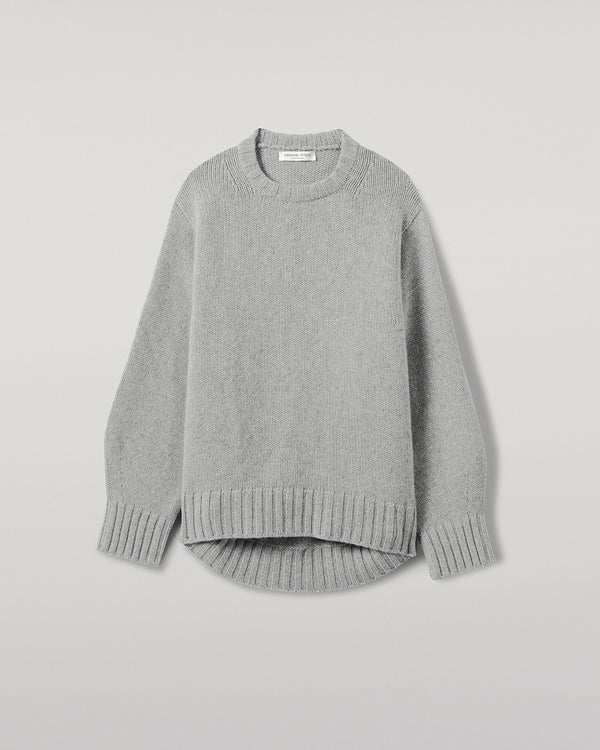 Johnstons Of Elgin Relaxed Light Grey Cashmere Jumper