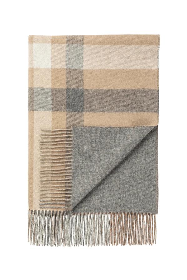Johnstons Of Elgin Reversible Cashmere Leven Check Throw