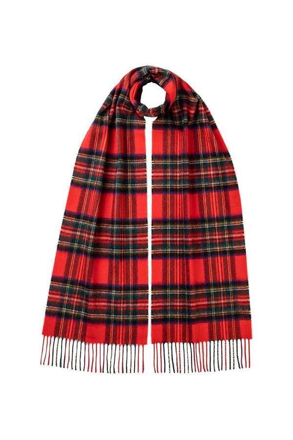 johnstons of elgin Royal Stewart Tartan Cashmere Scarf