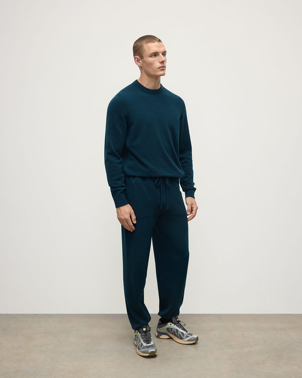 Johnstons Of Elgin Tapered Cashmere Dark Green Joggers