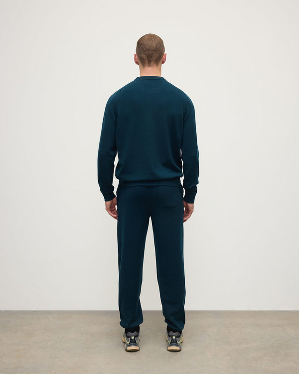 Johnstons Of Elgin Tapered Cashmere Dark Green Joggers