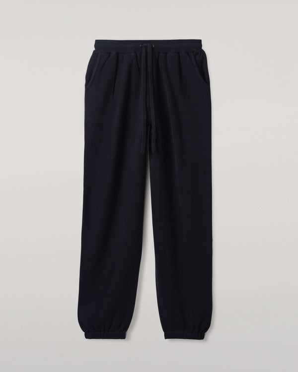 Johnstons Of Elgin Tapered Cashmere Dark Navy Joggers