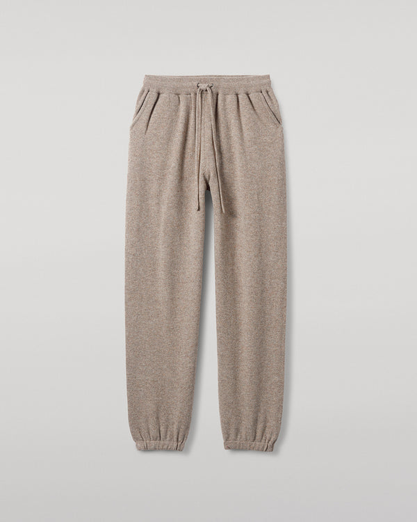 Johnstons Of Elgin Tapered Cashmere Light Brown Joggers