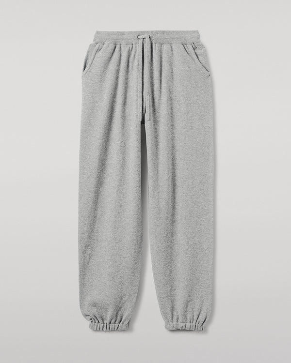 Johnstons Of Elgin Tapered Cashmere Light Grey Joggers