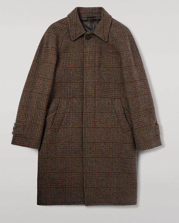 Johnstons Of Elgin 'The Balmacaan' Coat Moorland Glen Urquhart Check