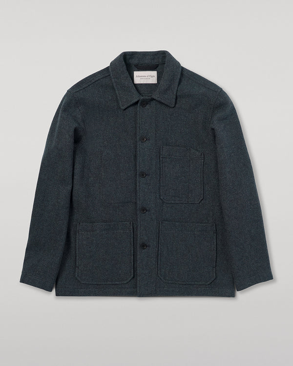 Johnstons Of Elgin The Weavers Jacket Navy Hairline