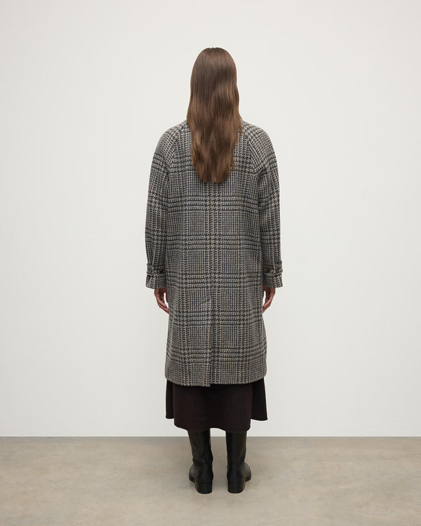 Johnstons Of Elgin Women's Balmacaan Coat Peregrine Glen Urquhart