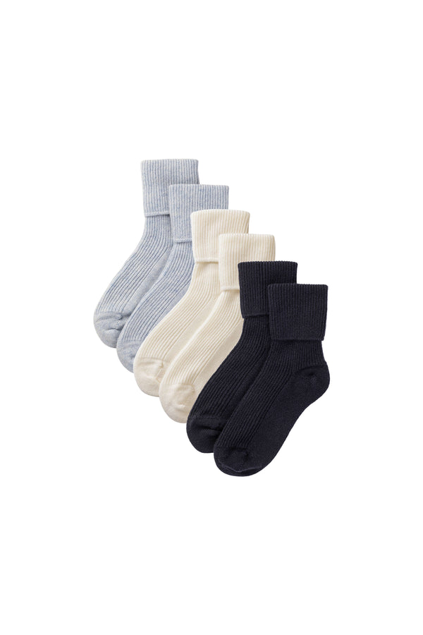 johnstons of elgin Women's Cashmere Lounge Socks Gift Set