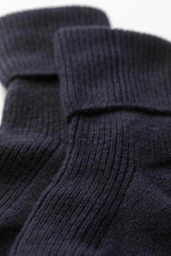 Johnstons Of Elgin Women's Dark Navy Cashmere Lounge Socks