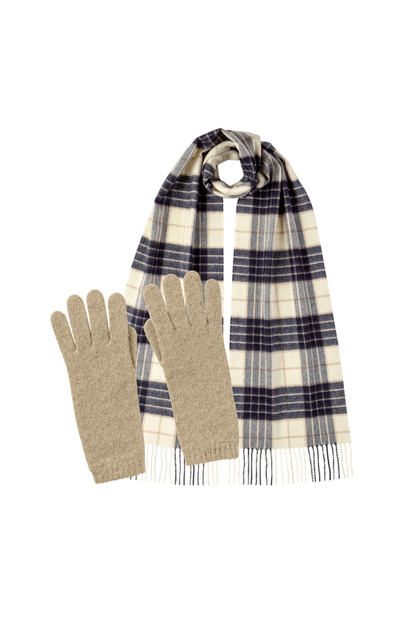 johnstons of elgin Women's Knockmore Cashmere Accessories Gift Set