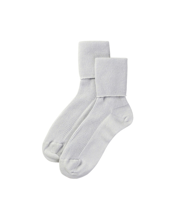 johnstons of elgin Women's Light Blue Cashmere Socks