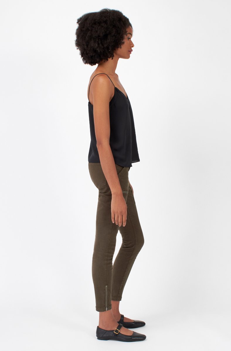 Jojo Maman Bébé Allena Sleeveless Silk Top Caviar Black