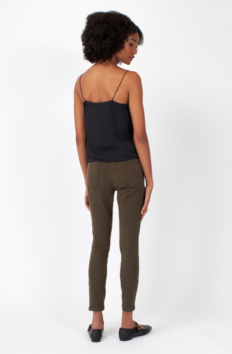 Jojo Maman Bébé Allena Sleeveless Silk Top Caviar Black