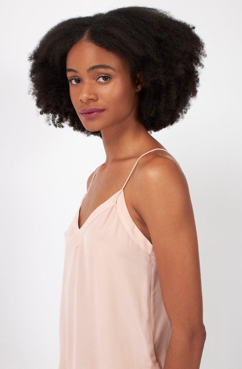 jojo maman bébé Allena Sleeveless Silk Top Pink Sky